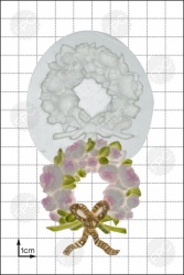'Rose Wreath' Silicone Mould
